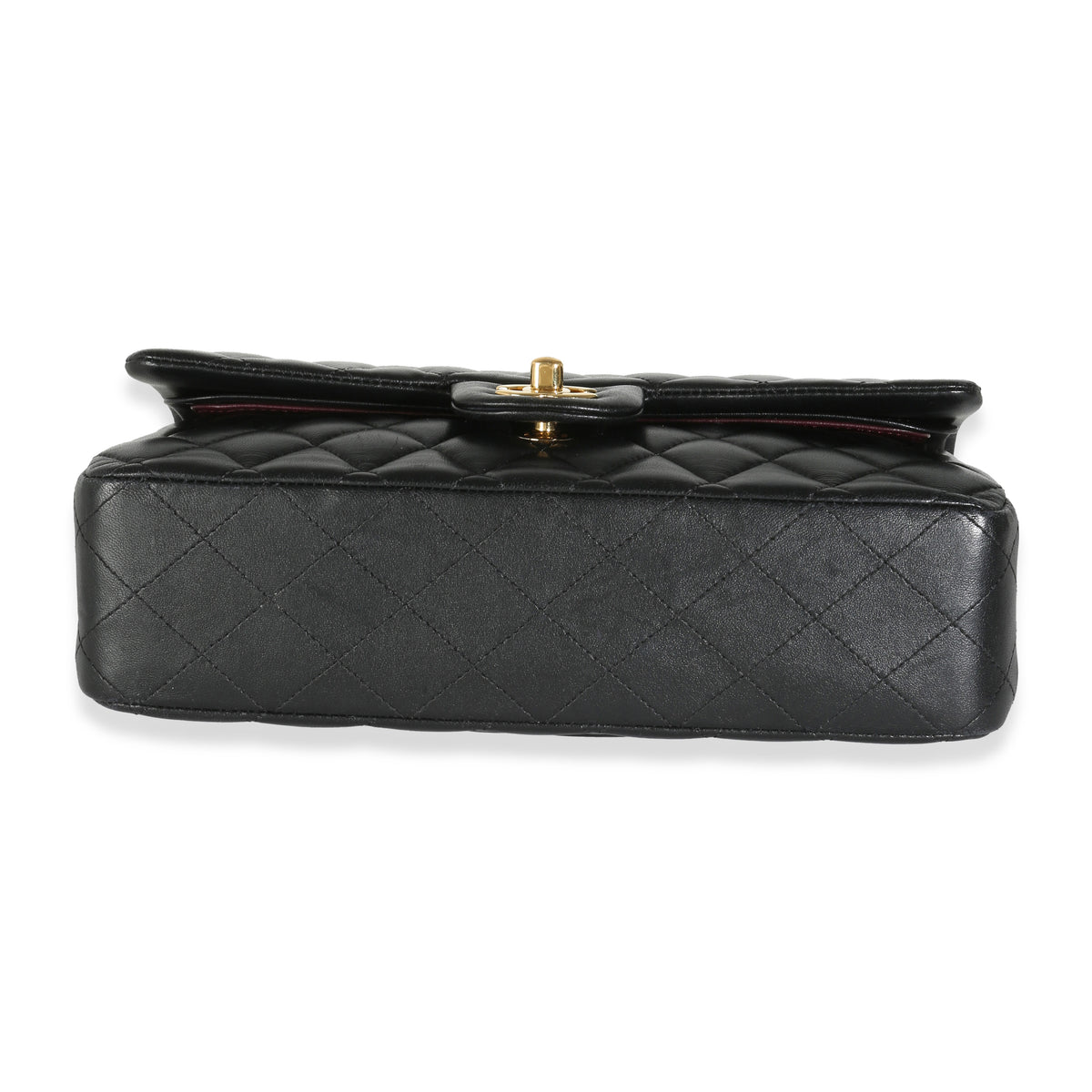 Black Quilted Lambskin Medium Classic Double Flap Bag