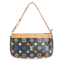 Black Multicolor Monogram Canvas Pochette Accessoires