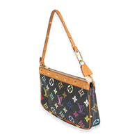 Black Multicolor Monogram Canvas Pochette Accessoires