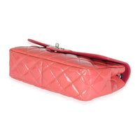 Pink Quilted Patent Medium Coco Shine Flap Bag