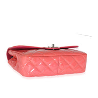 Pink Quilted Patent Medium Coco Shine Flap Bag