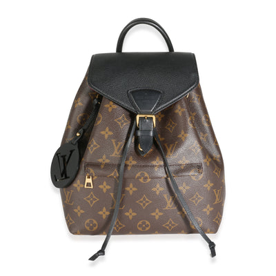 Black Monogram Canvas Montsouris Backpack NM