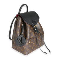 Black Monogram Canvas Montsouris Backpack NM