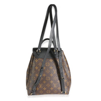 Black Monogram Canvas Montsouris Backpack NM