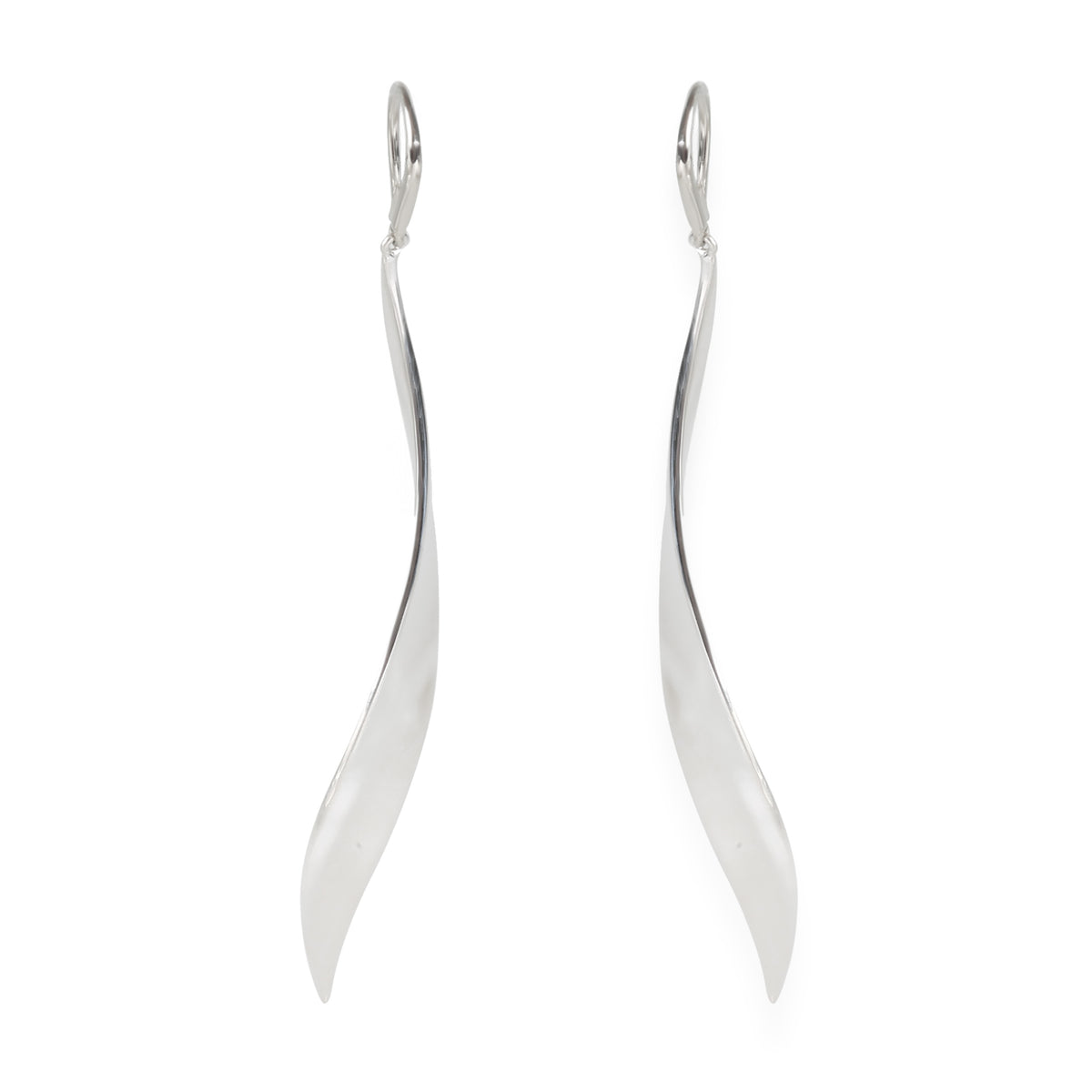 Gehry Willow Drop Earrings in Sterling Silver