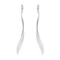 Gehry Willow Drop Earrings in Sterling Silver