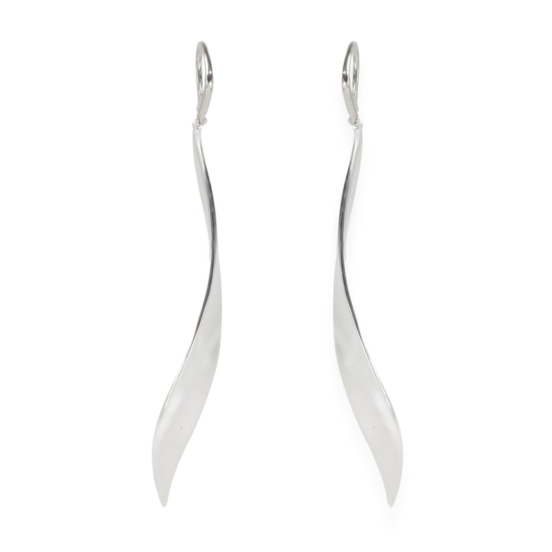 Gehry Willow Drop Earrings in Sterling Silver