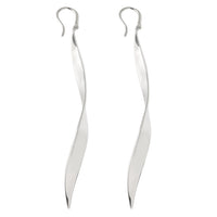 Gehry Willow Drop Earrings in Sterling Silver