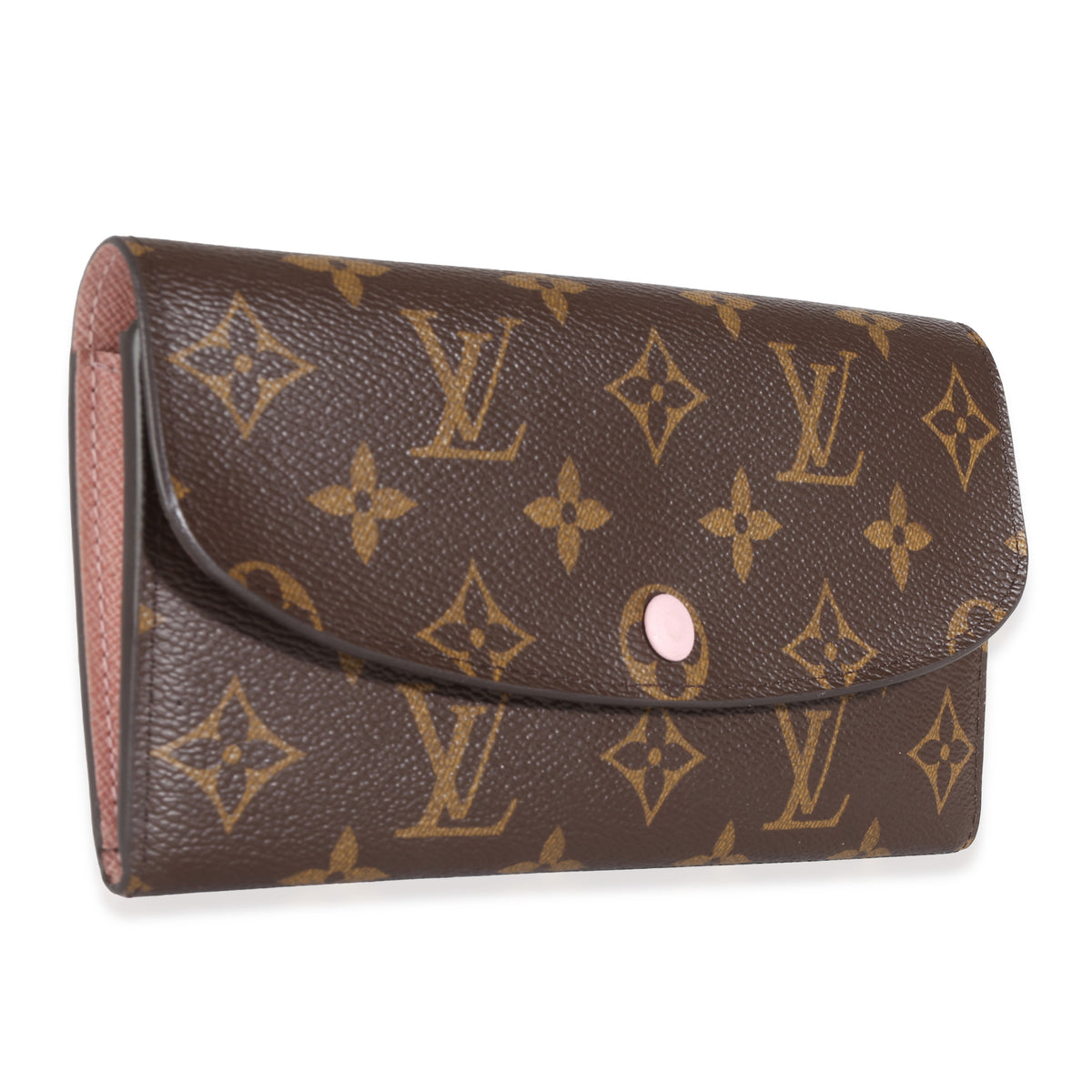 Rose Ballerine Monogram Canvas Emilie Wallet