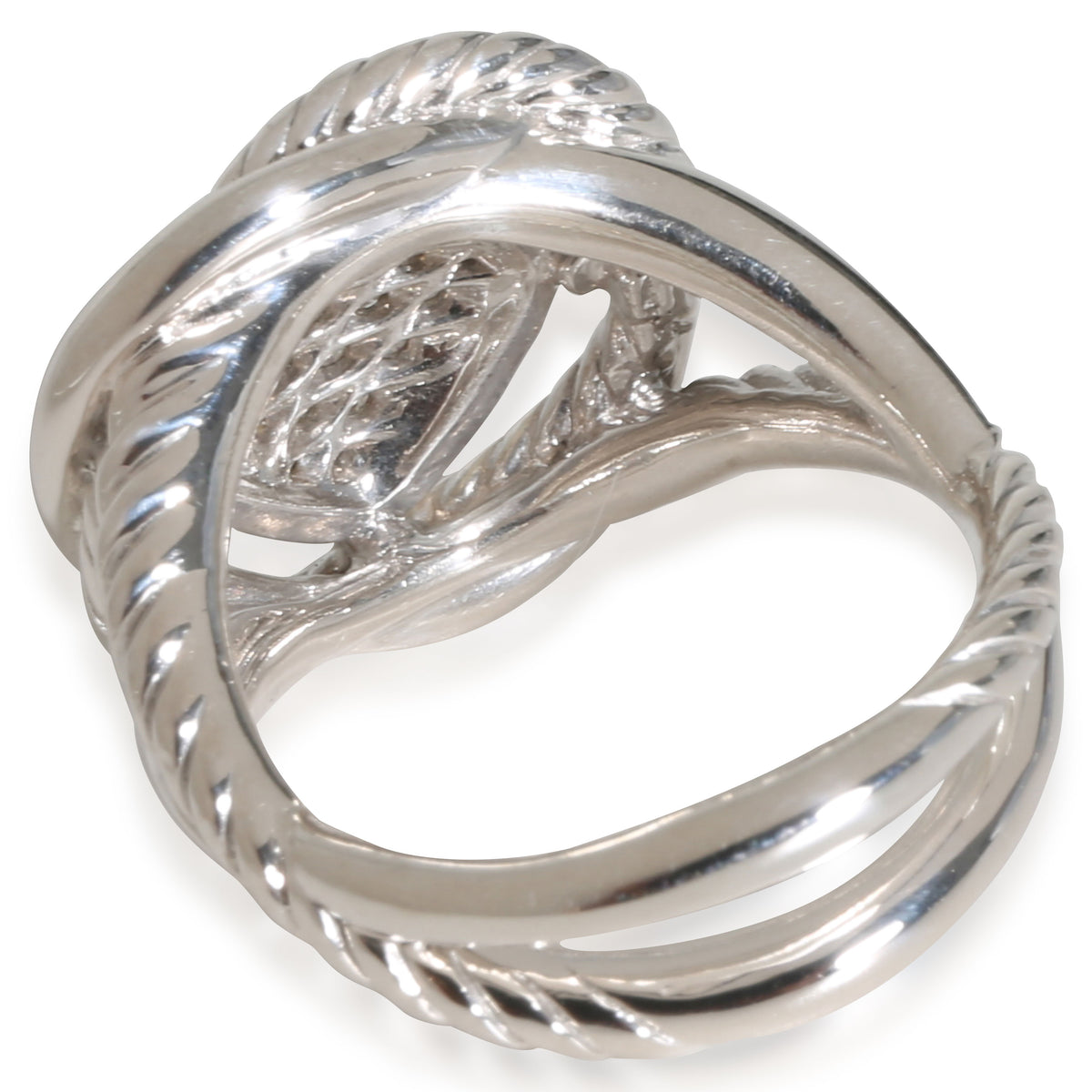 Infinity Diamond Ring in Sterling Silver 0.33 CTW