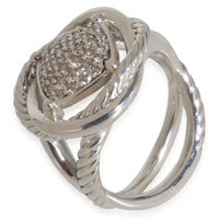 Infinity Diamond Ring in Sterling Silver 0.33 CTW