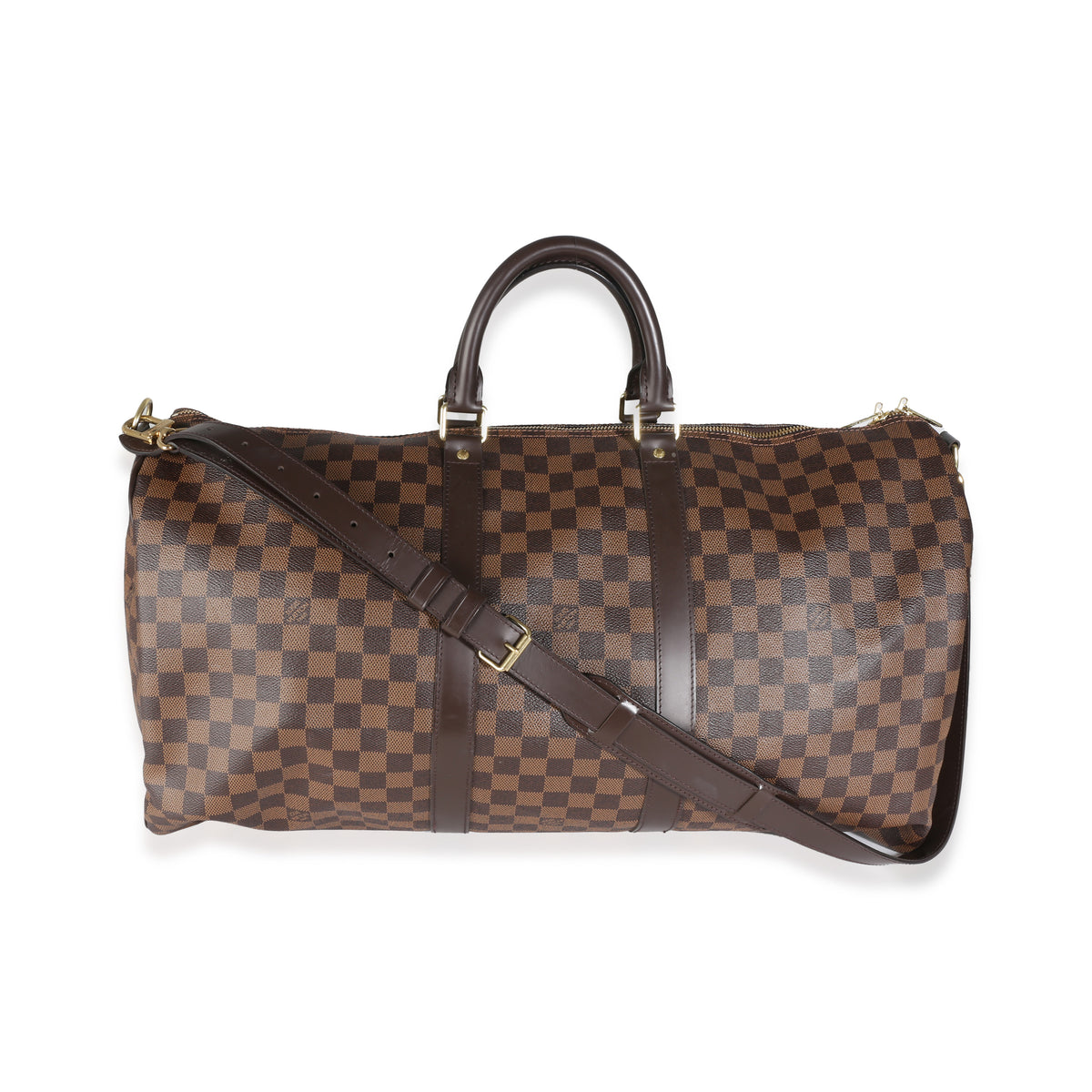 Damier Ebene Canvas Keepall Bandouliere 55