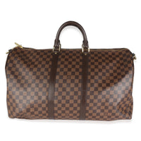 Damier Ebene Canvas Keepall Bandouliere 55