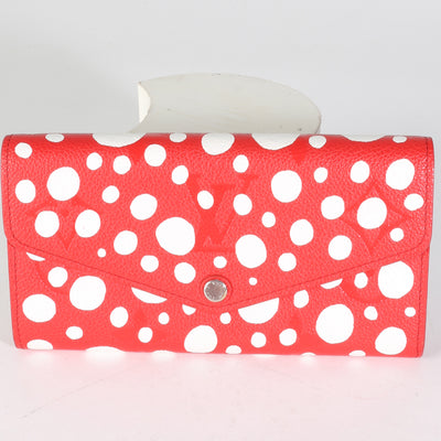 x Yayoi Kusama Red Dots Monogram Empreinte Sarah Wallet NM