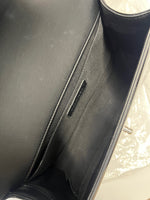 Black Patent Chevron Glitter PVC Old Medium Boy Bag