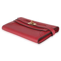 Rouge Grenat Swift Ghillies Kelly Longue Wallet GHW