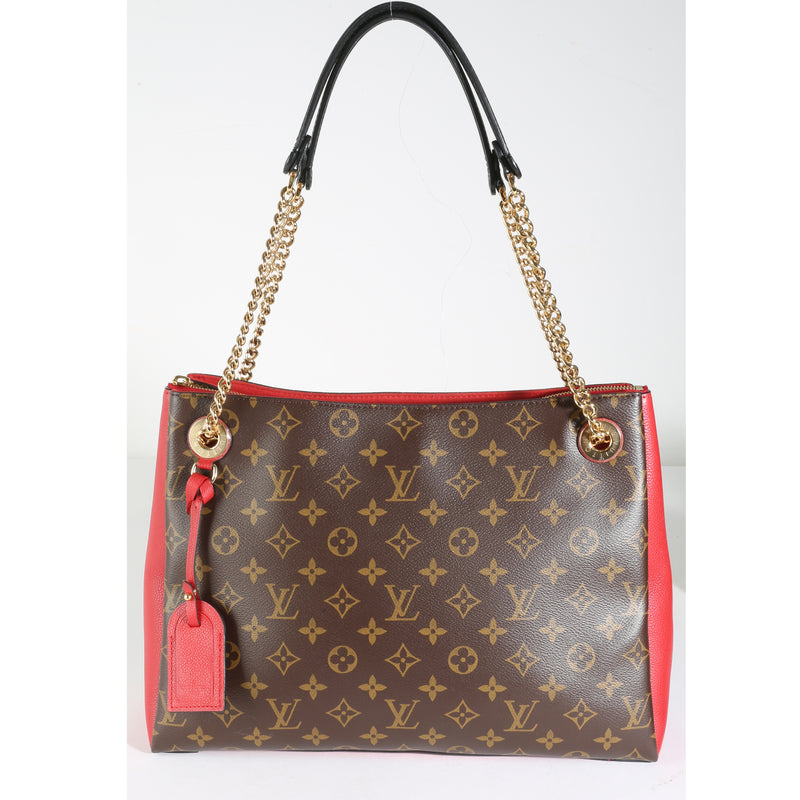 Cerise Monogram Canvas Surene MM