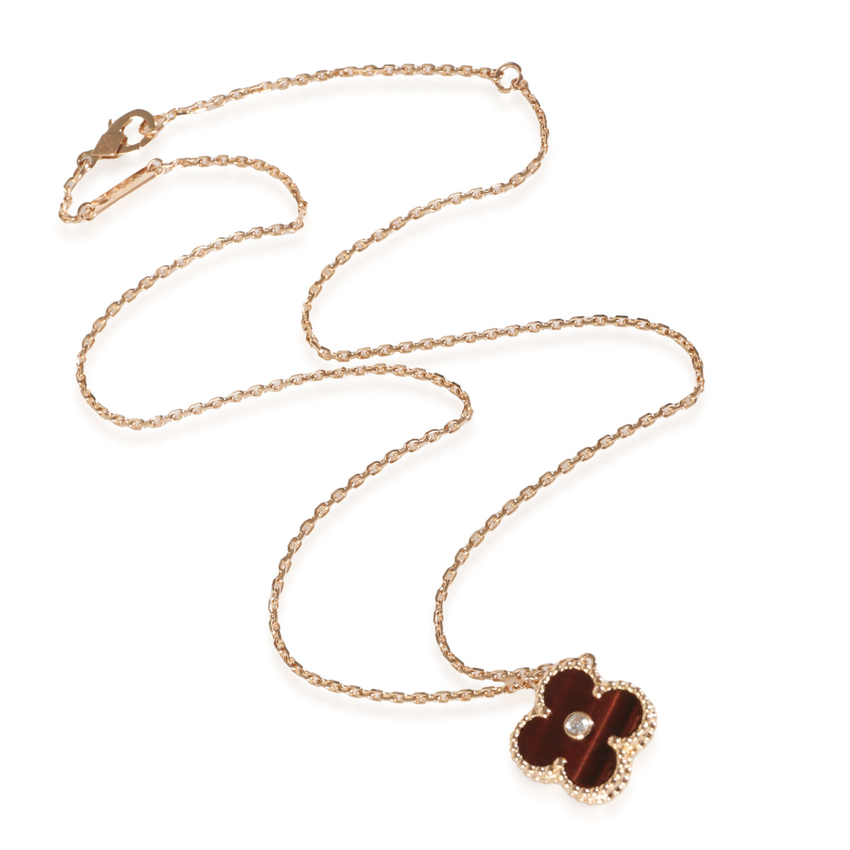 Limited Edition Alhambra Pendant Necklace in 18k Rose Gold