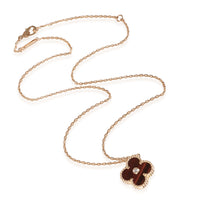 Limited Edition Alhambra Pendant Necklace in 18k Rose Gold