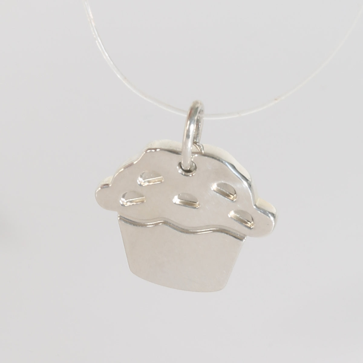 Cupcake Charm in Sterling Silver