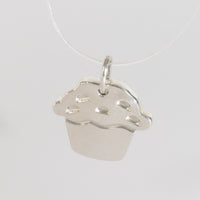 Cupcake Charm in Sterling Silver