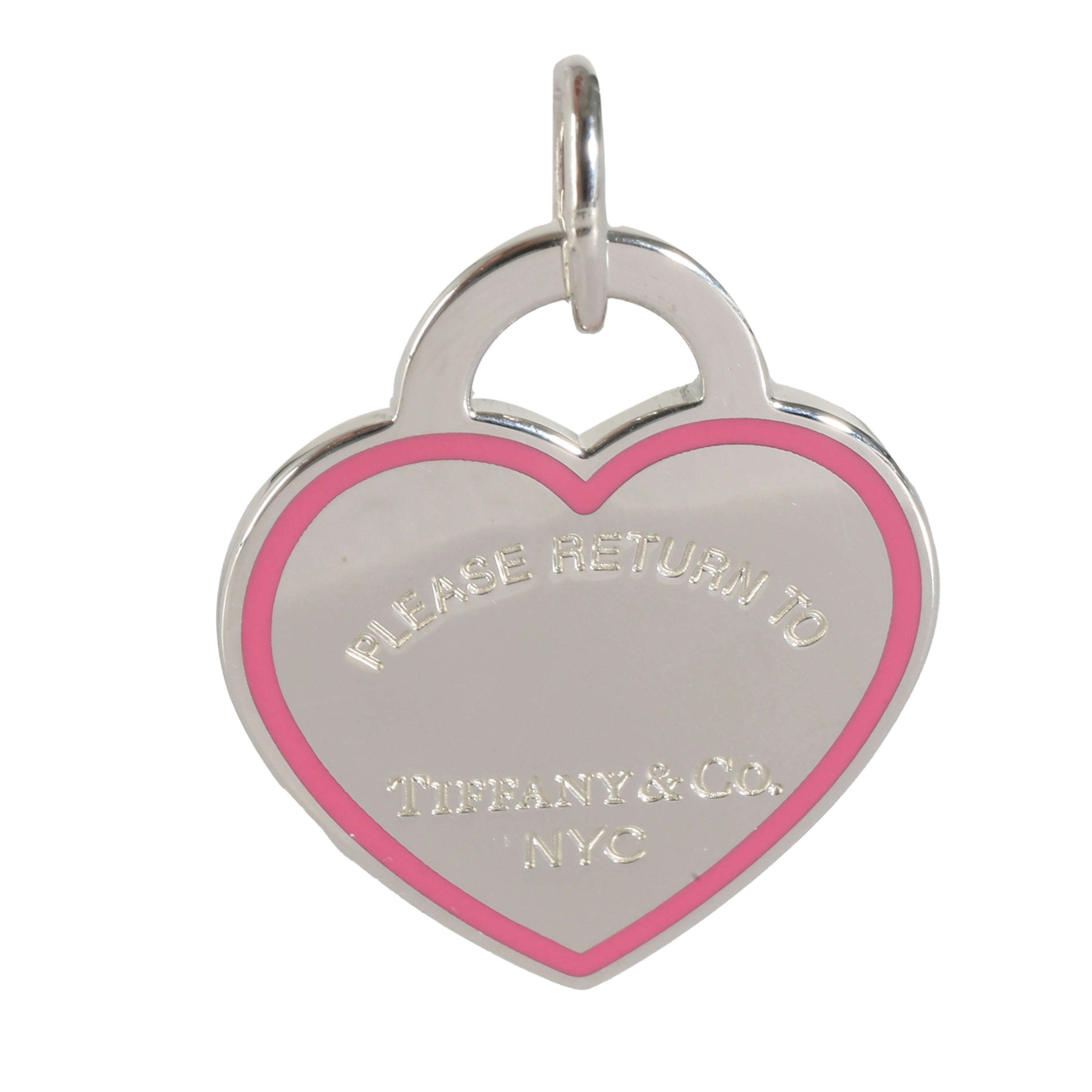 Tiffany & Co. Return To Tiffany Heart Charm With Pink Enamel in