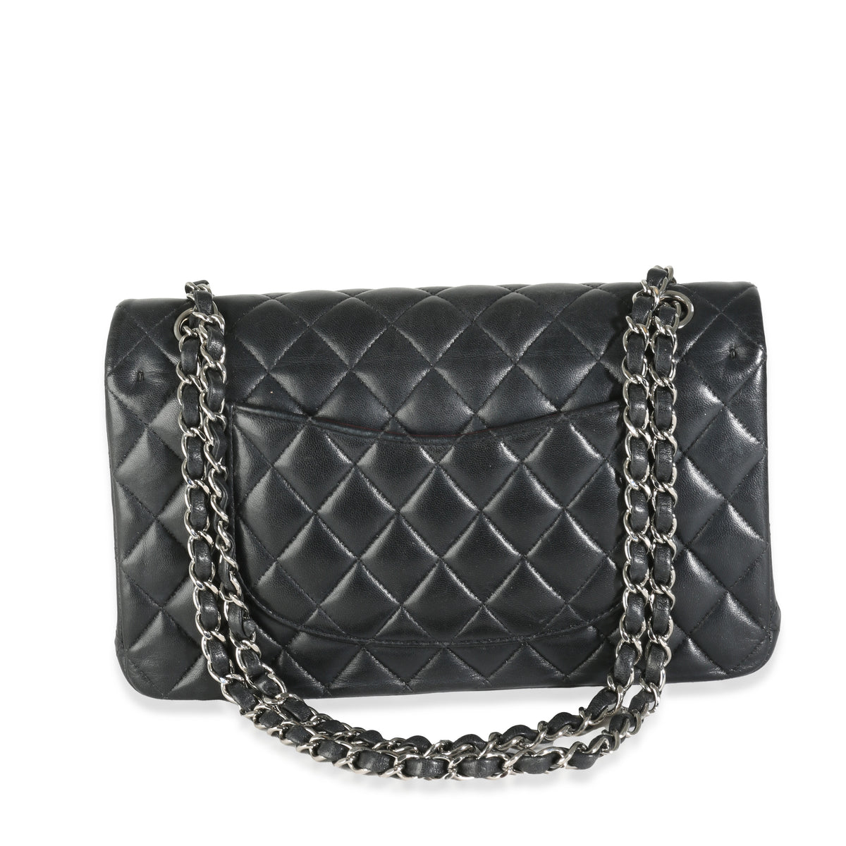 Black Quilted Lambskin Medium Classic Double Flap Bag