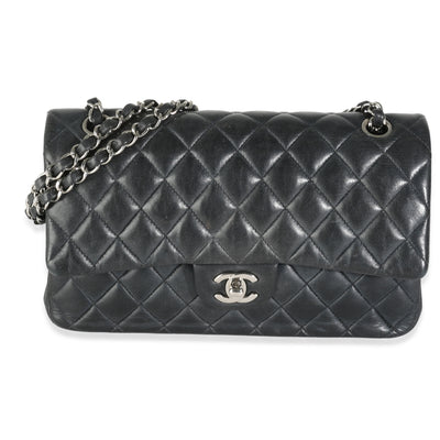 Black Quilted Lambskin Medium Classic Double Flap Bag