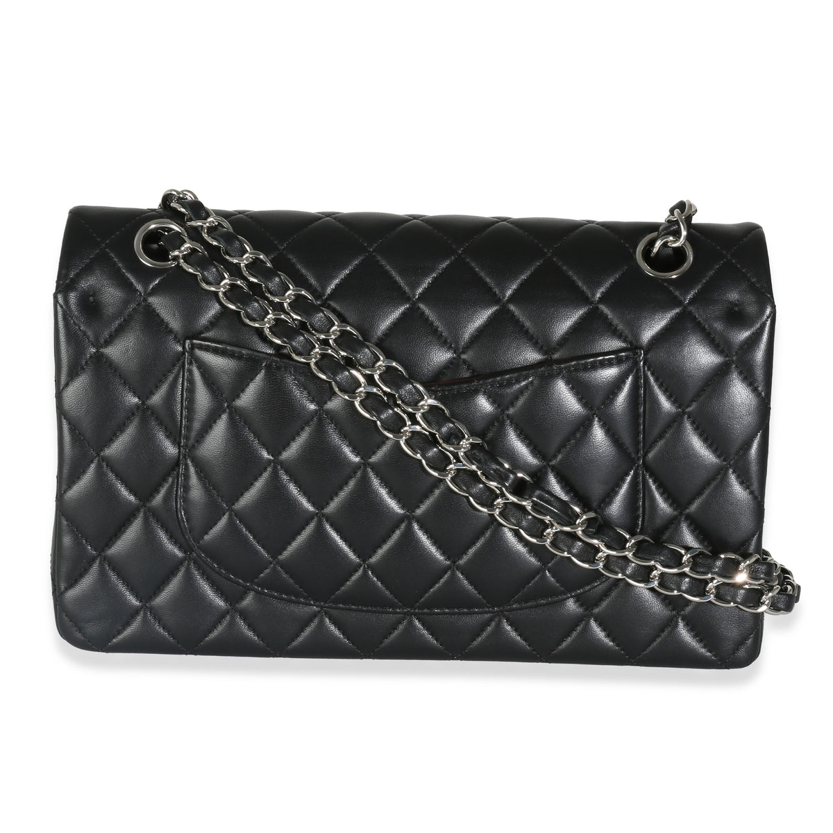 Black Quilted Lambskin Medium Classic Double Flap Bag