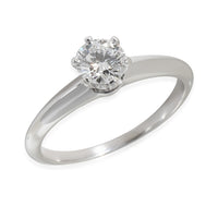 Solitaire Diamond Engagement Ring in Platinum F VVS2 0.52 CTW