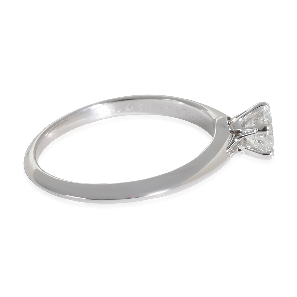 Solitaire Diamond Engagement Ring in Platinum F VVS2 0.52 CTW