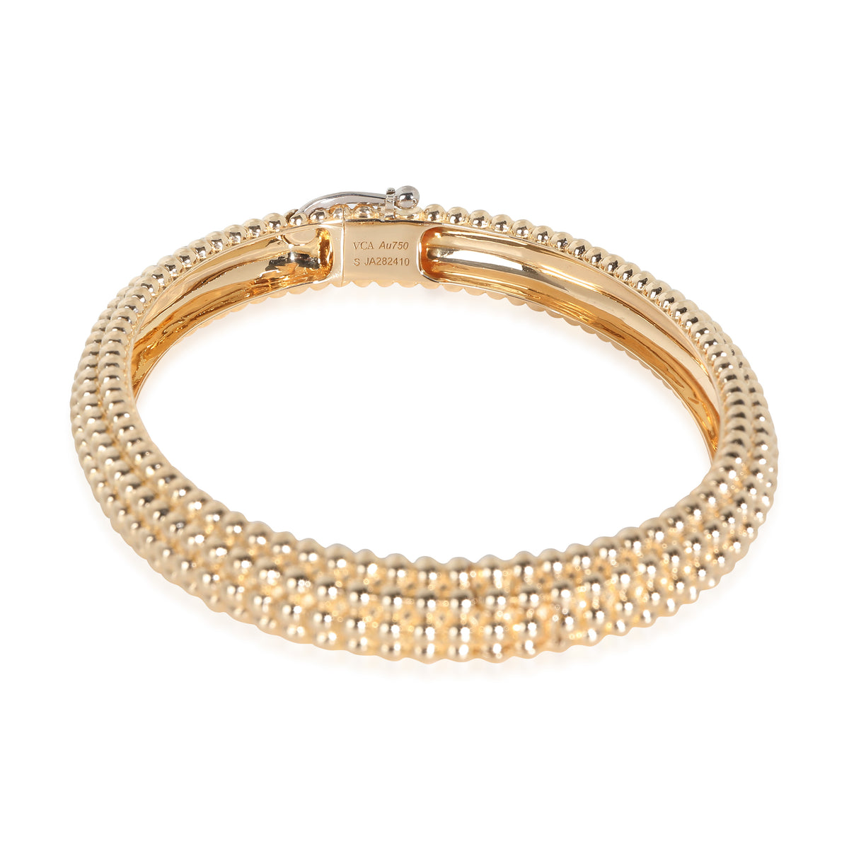 Perlee 5 Row Bangle in 18K Yellow Gold, Size Small