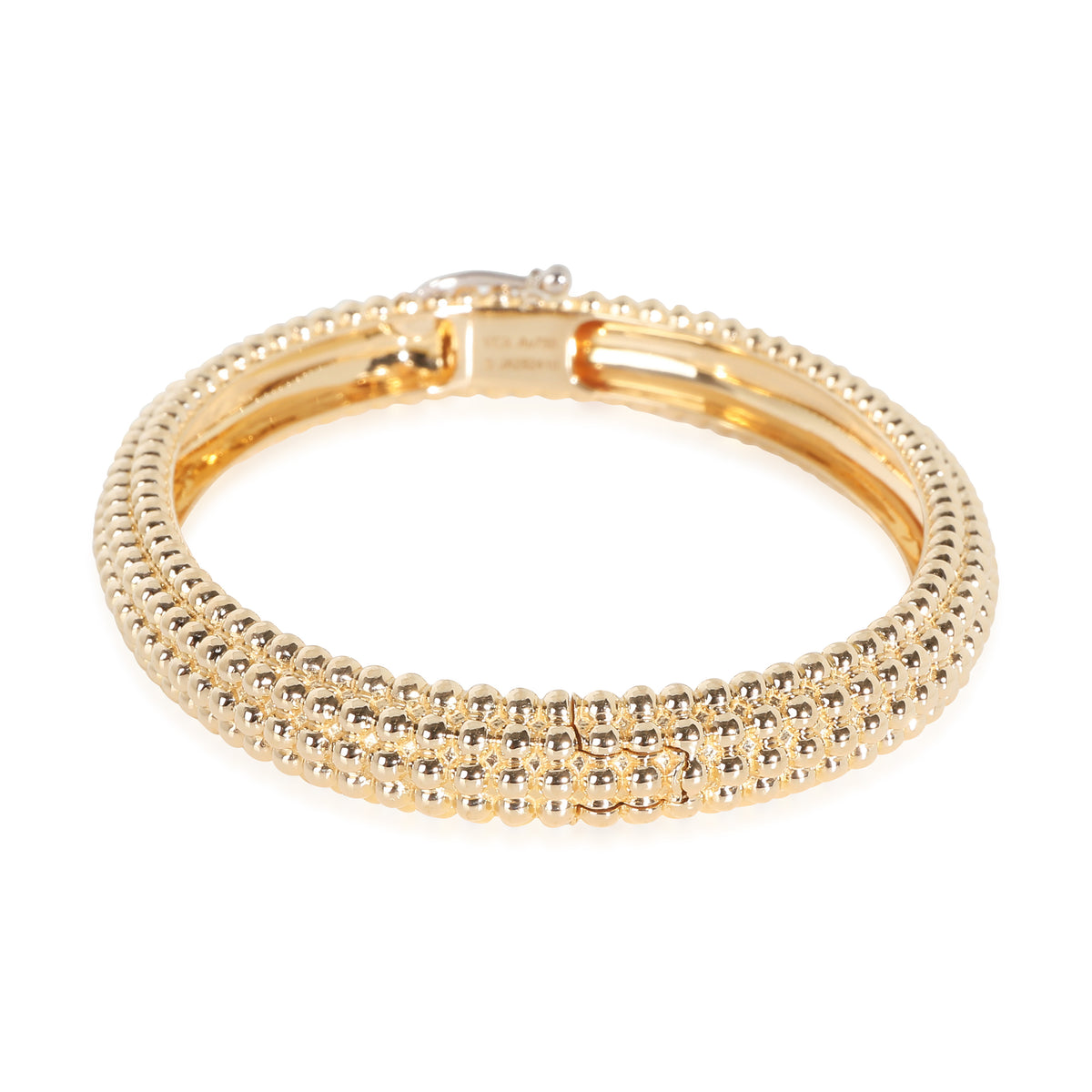 Perlee 5 Row Bangle in 18K Yellow Gold, Size Small