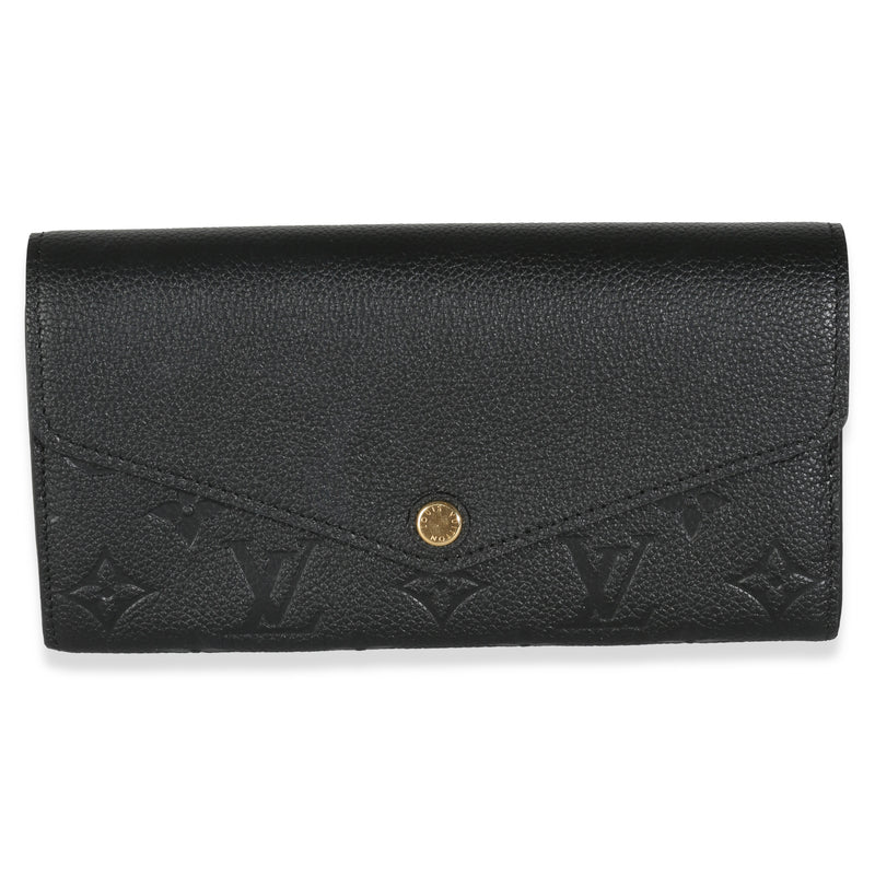 Black Monogram Empreinte Sarah Wallet