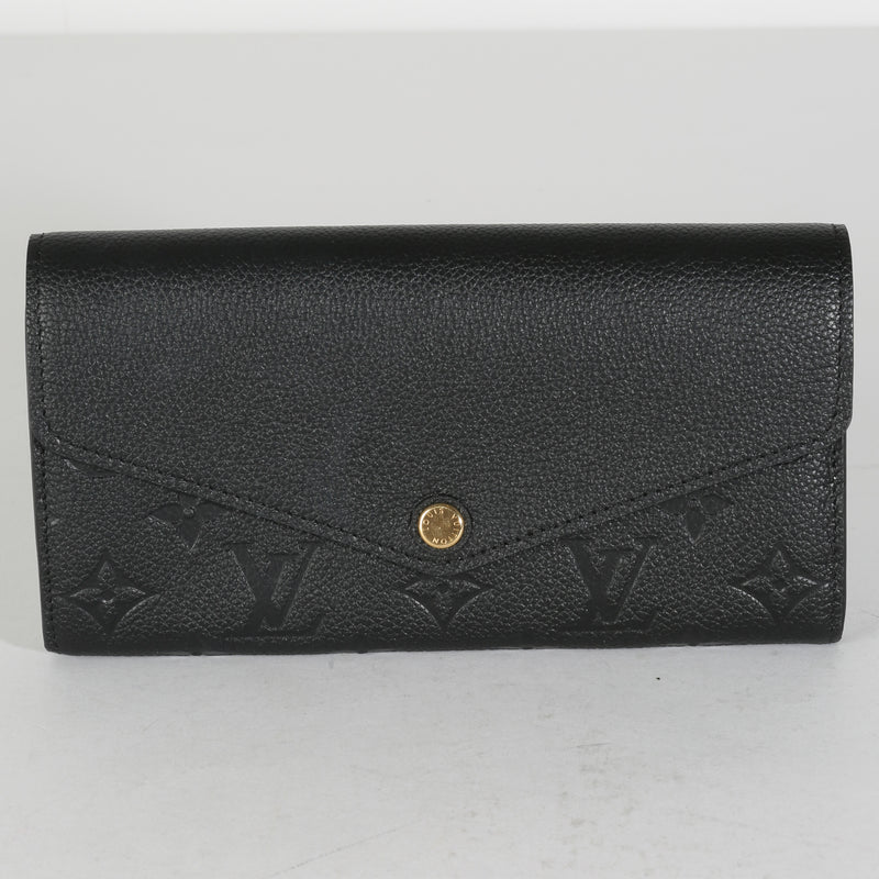 Black Monogram Empreinte Sarah Wallet