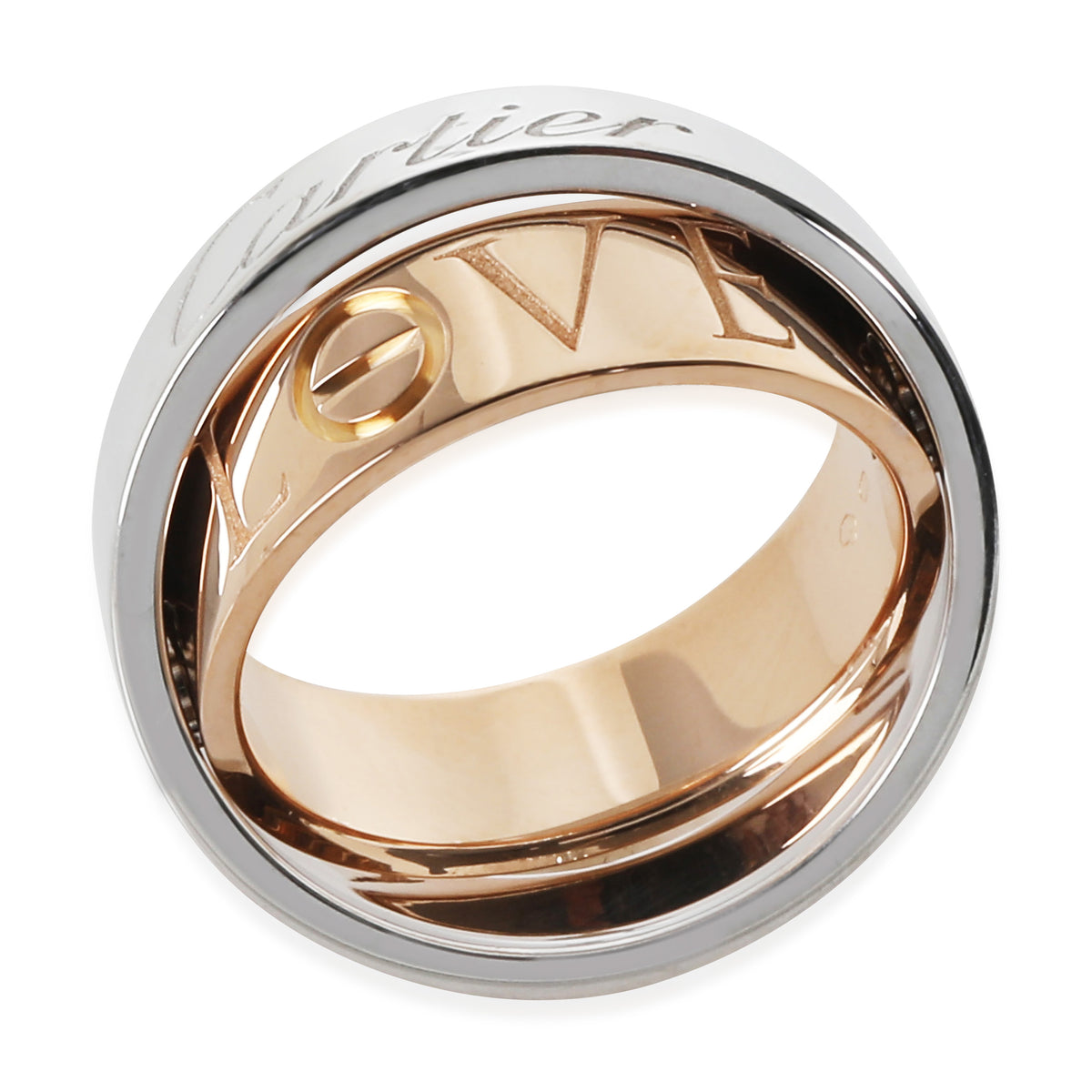 Astro Secret Love Ring (White & Rose Gold)