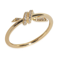 Tiffany Knot Ring in 18k Yellow Gold 0.05 CTW