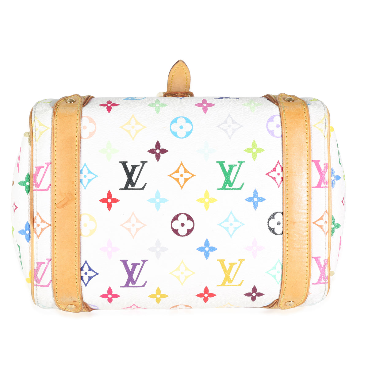 White Multicolor Monogram Canvas Priscilla