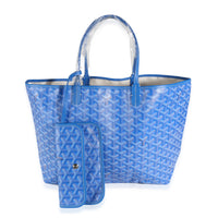 Blue Goyardine Canvas Saint Louis PM