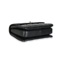 Black Quilted Lambskin Small Trendy Top Handle Flap Bag