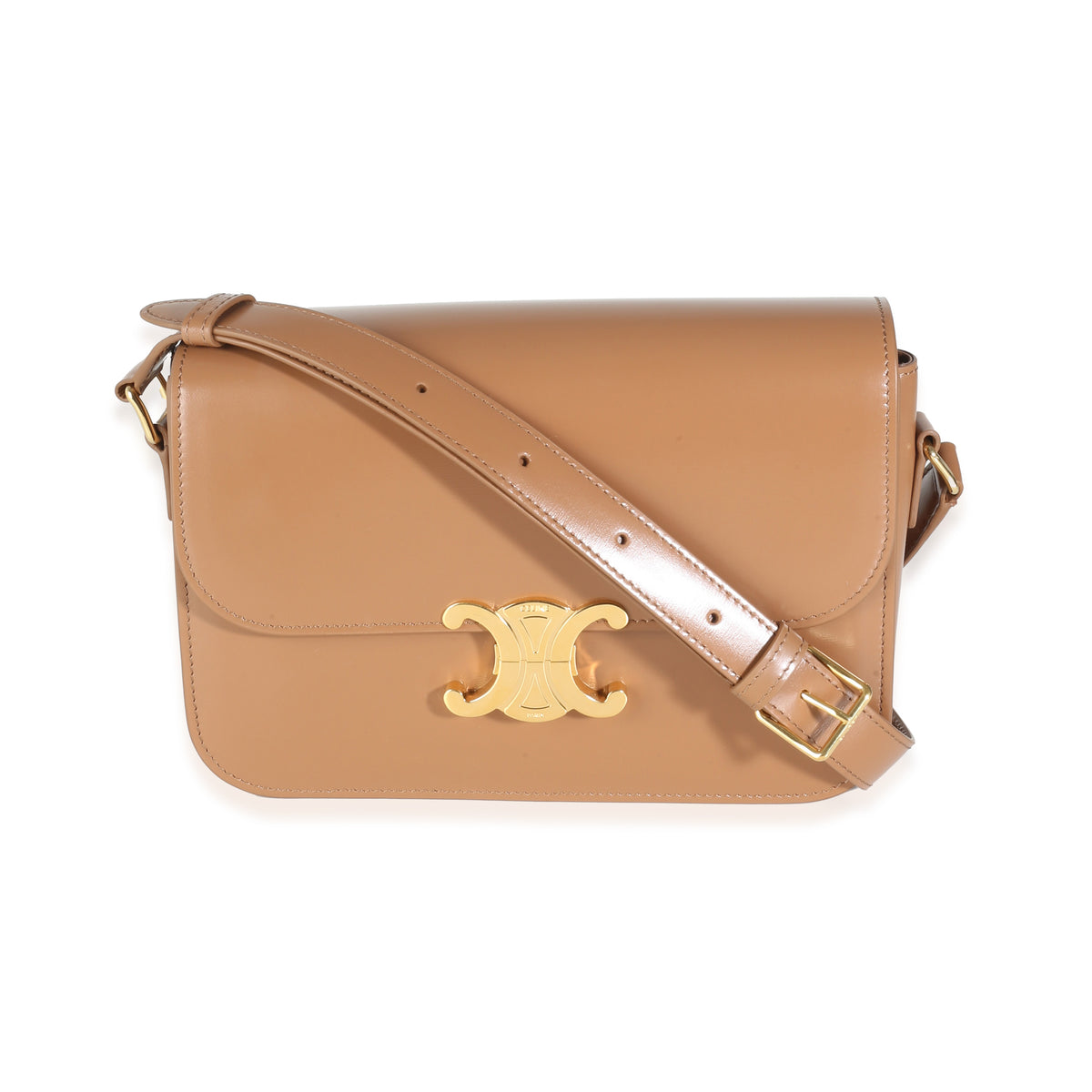 Bronze Shiny Calfskin Classique Triomphe Bag