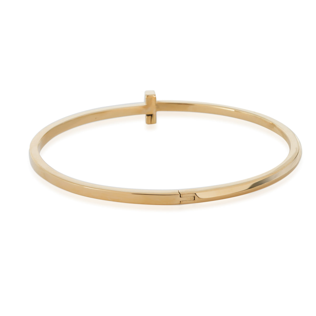 Tiffany T Hinged Bangle in 18K Yellow Gold