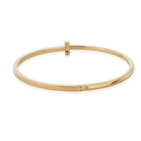 Tiffany T Hinged Bangle in 18K Yellow Gold