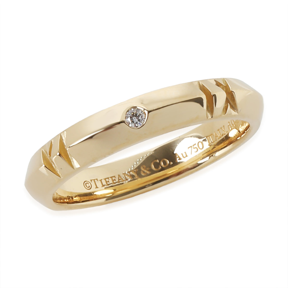 Atlas Band in 18k Yellow Gold 0.1 CTW