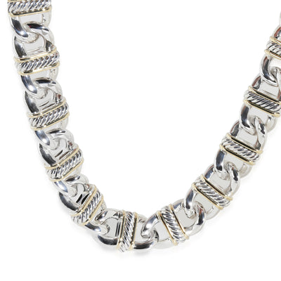 Madison Link Necklace in 18K Yellow Gold & Sterling Silver