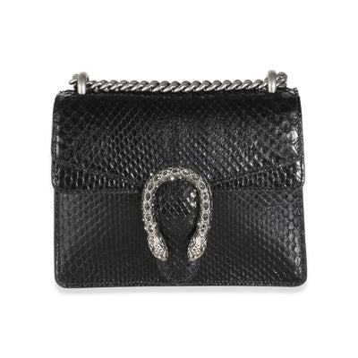 Black Python Mini Dionysus Shoulder Bag