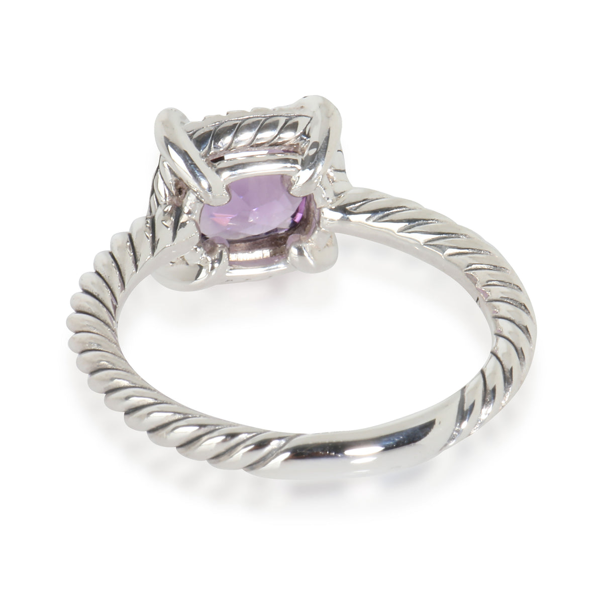 Chatelaine Amethyst Ring in  Sterling Silver 0.1 CTW