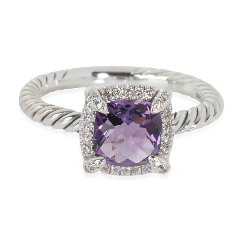 Chatelaine Amethyst Ring in  Sterling Silver 0.1 CTW