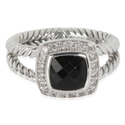 Albion Onyx Ring in  Sterling Silver 0.16 CTW