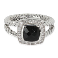 Albion Onyx Ring in  Sterling Silver 0.16 CTW